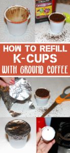 how to refill k-cups with ground coffee