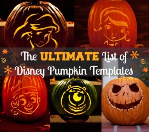 100+ Disney Pumpkin Stencils and Disney Pumpkin Carving Templates