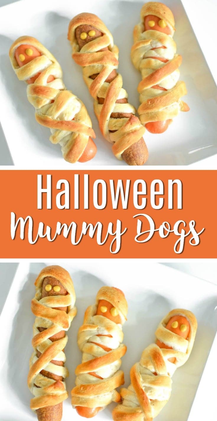 halloween mummy hot dogs crescent dogs