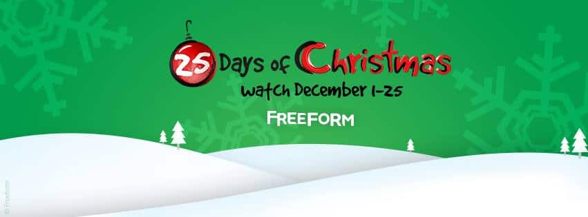 freeform 25 days of christmas program schedule