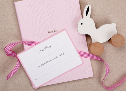 traditional birth announcements