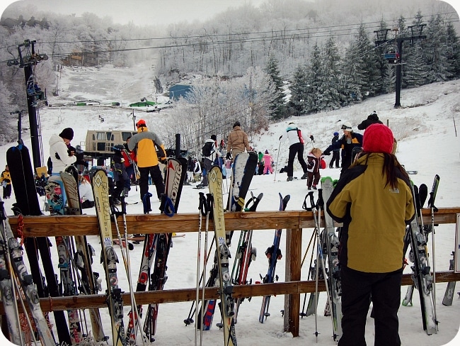 Skiing at Beech Mountain