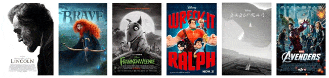 2013 Disney Oscar Nominations