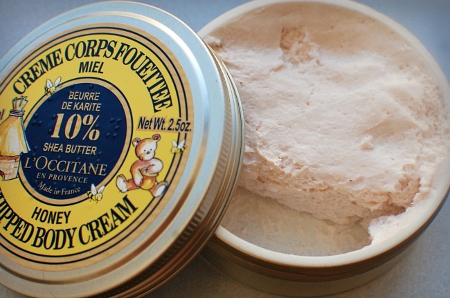 L'occitane honey whipped body cream