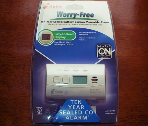 kidde worry-free carbon monoxide alarm