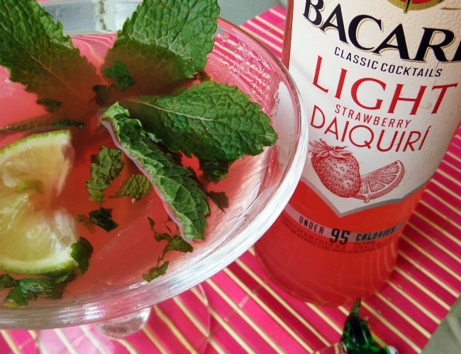 Bacardi light strawberry daiquiri