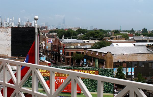 wrigley field skyline