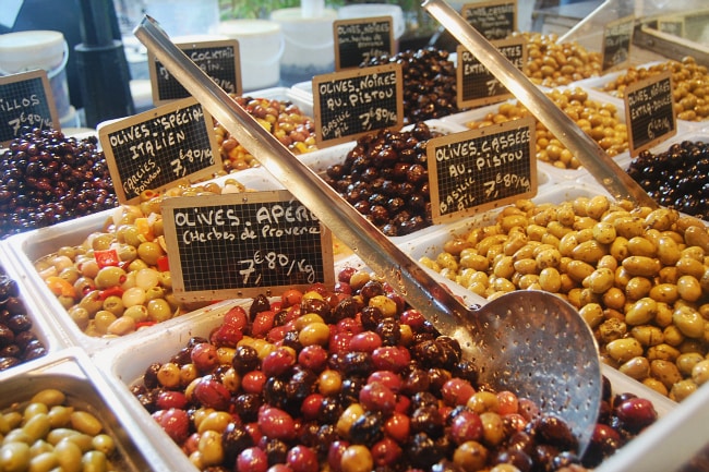 aix market olives