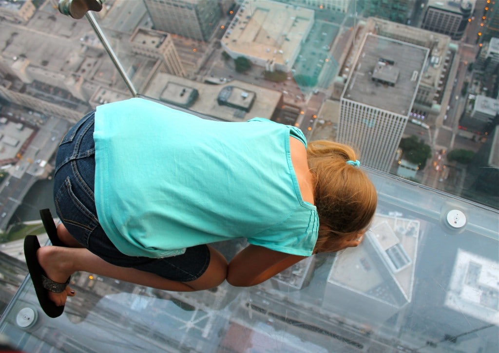 skydeck looking down