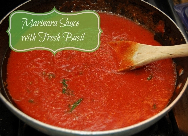 homemade marinara sauce