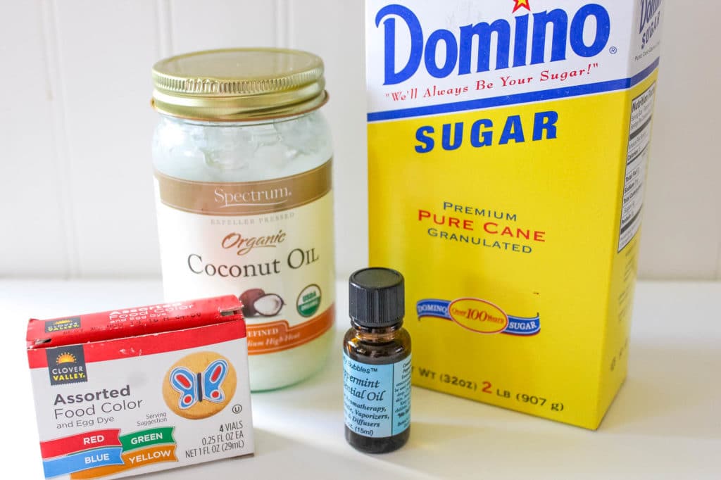 peppermint sugar scrub recipe ingredients