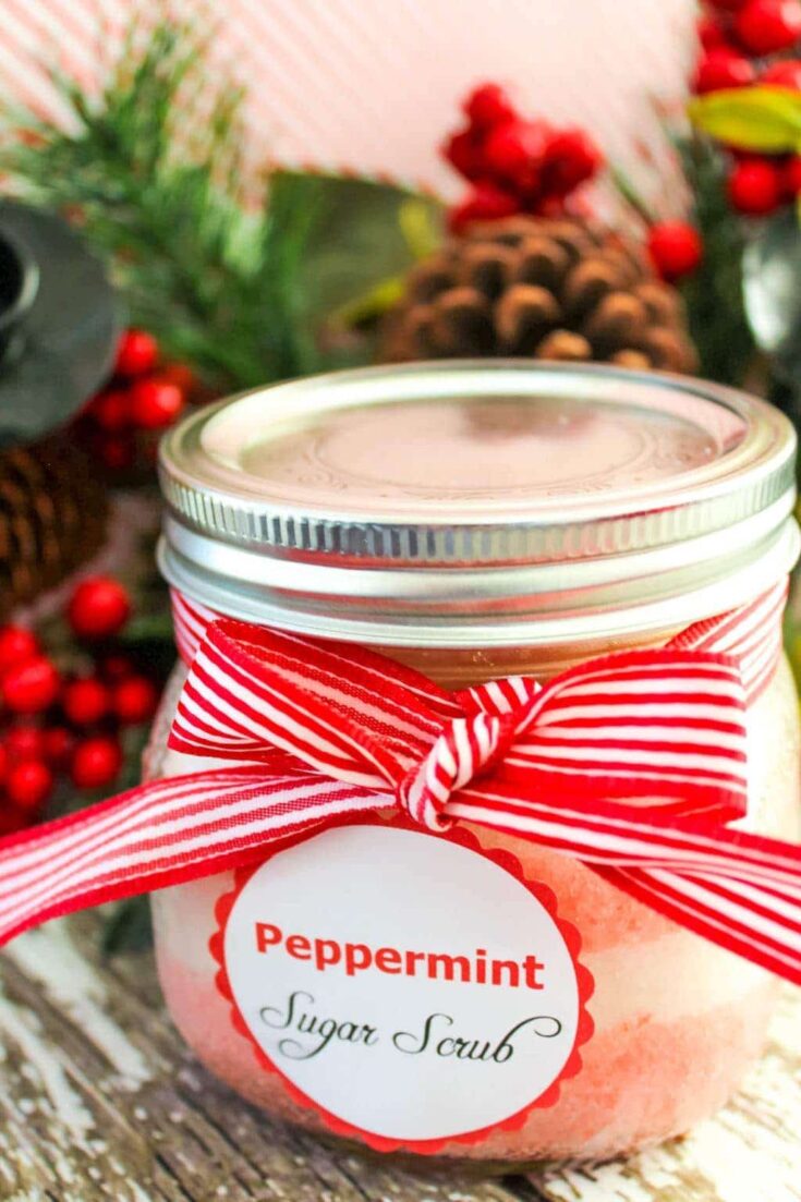 Peppermint body scrub