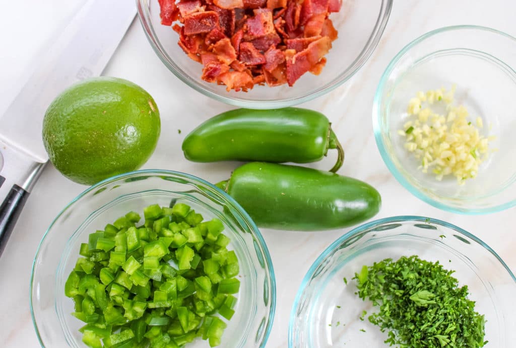 Jalapeno Bacon Cheese Ball ingredients