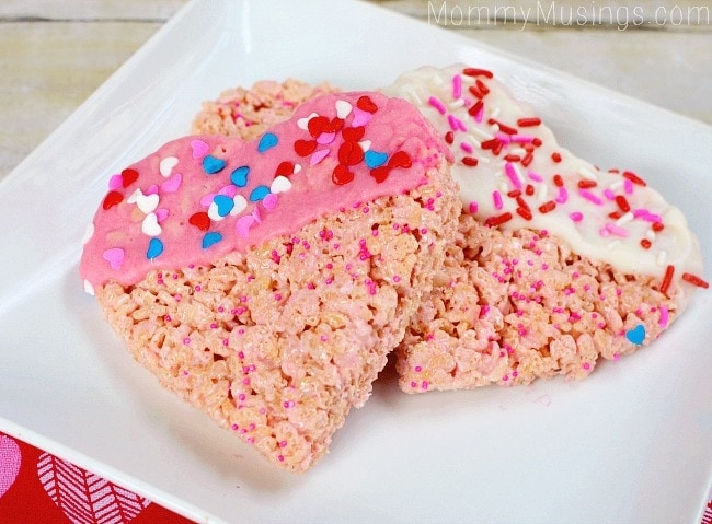 heart rice krispies treats