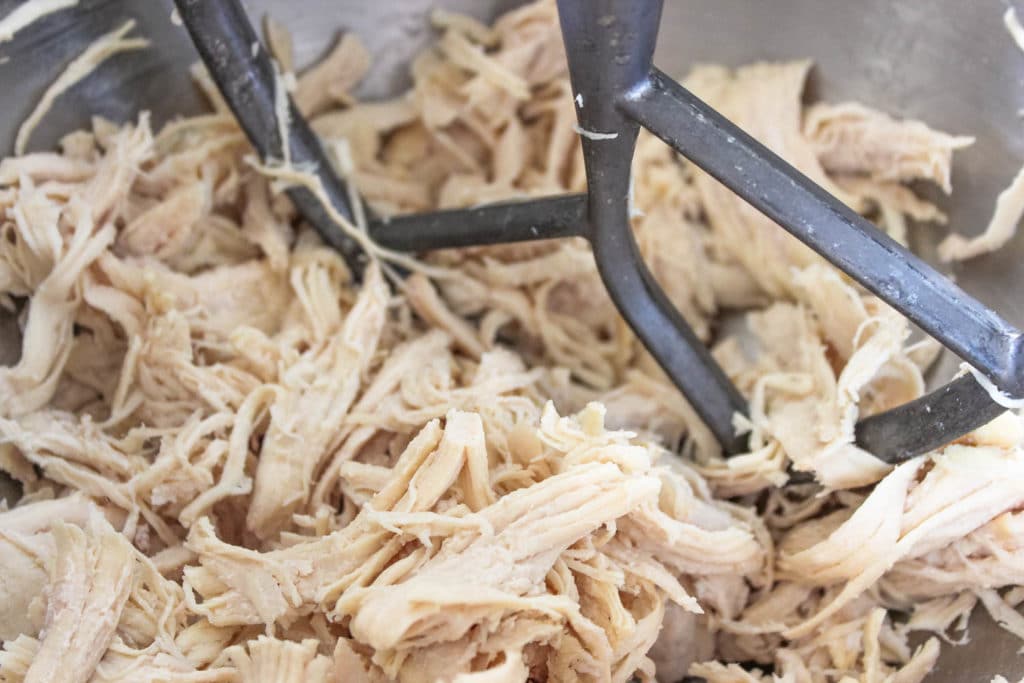 shredded chicken for buffalo chicken dip