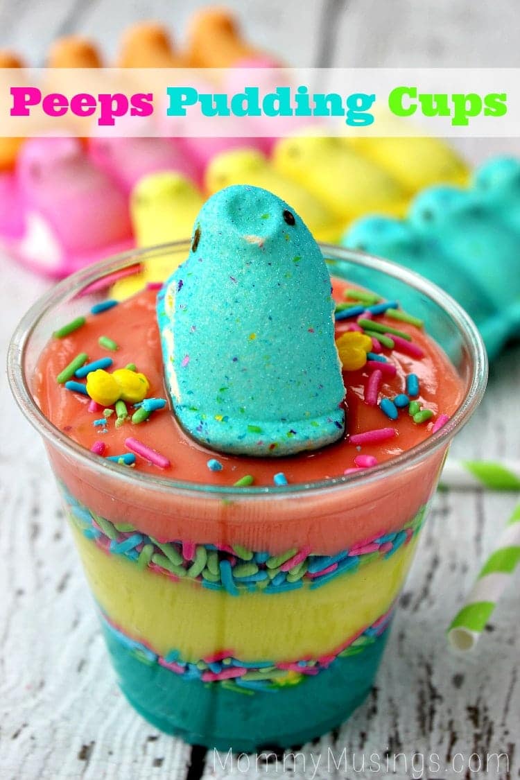 peeps pudding cups