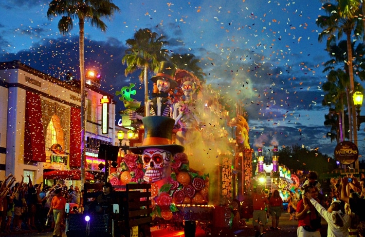 universal day of the dead float