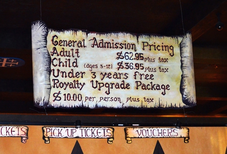 medieval times orlando prices