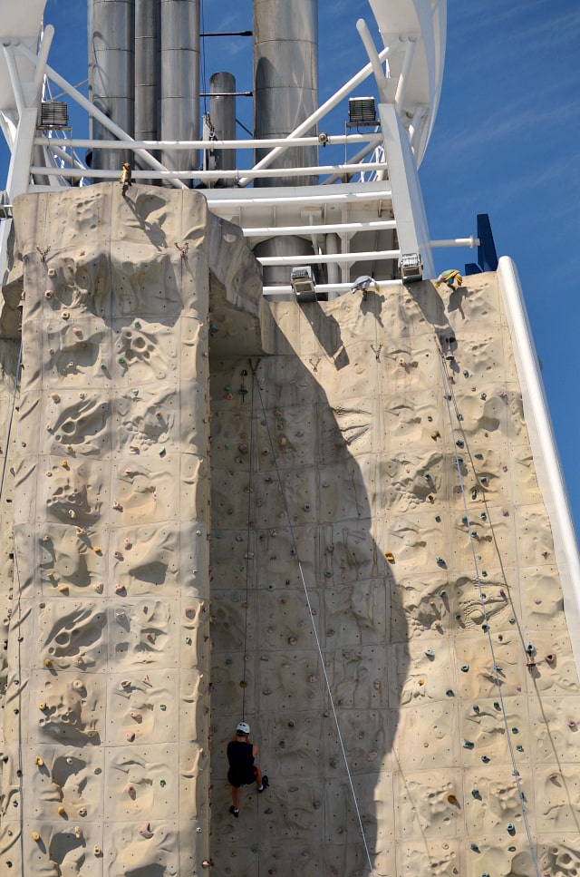 rock climbing liberty of the seas