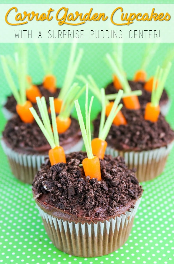 spring carrot garden cupcakes recipe