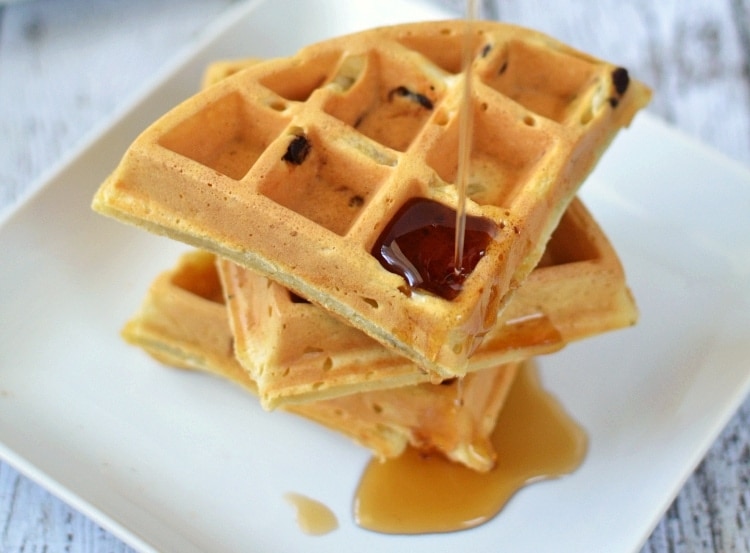 perfect chocolate chip waffles