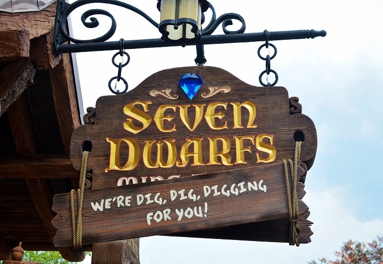 seven dwarfs mine train ride