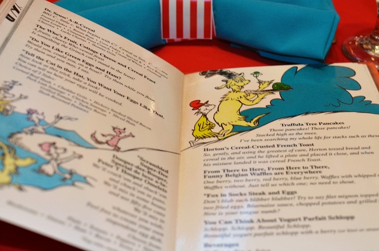 seuss at sea menu