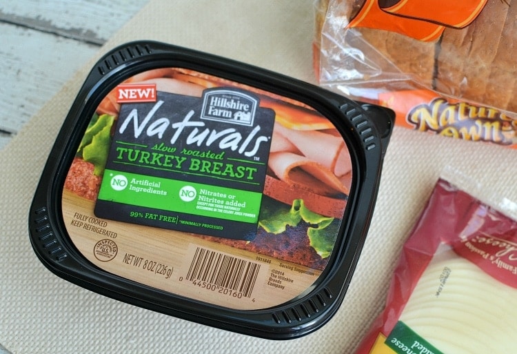 whip / mustard and a little cheese) while he has his deli meat