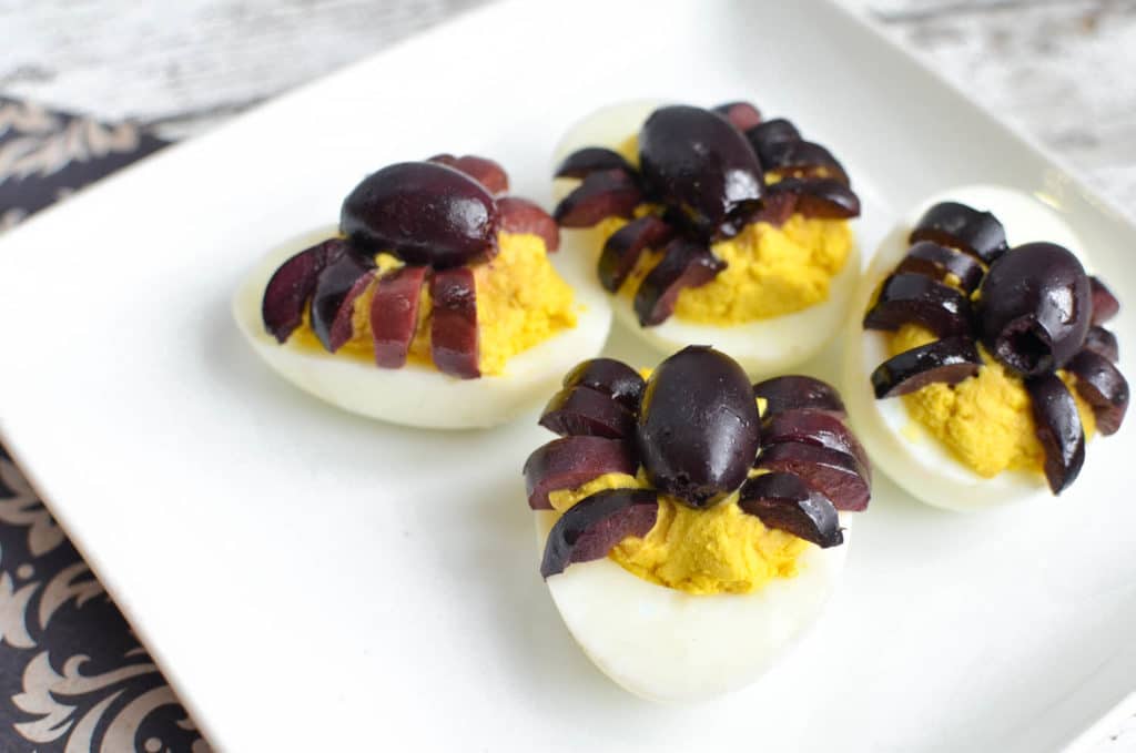 spider deviled eggs