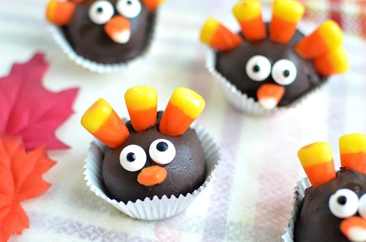 turkey oreo cookie balls recipe thanksgiving