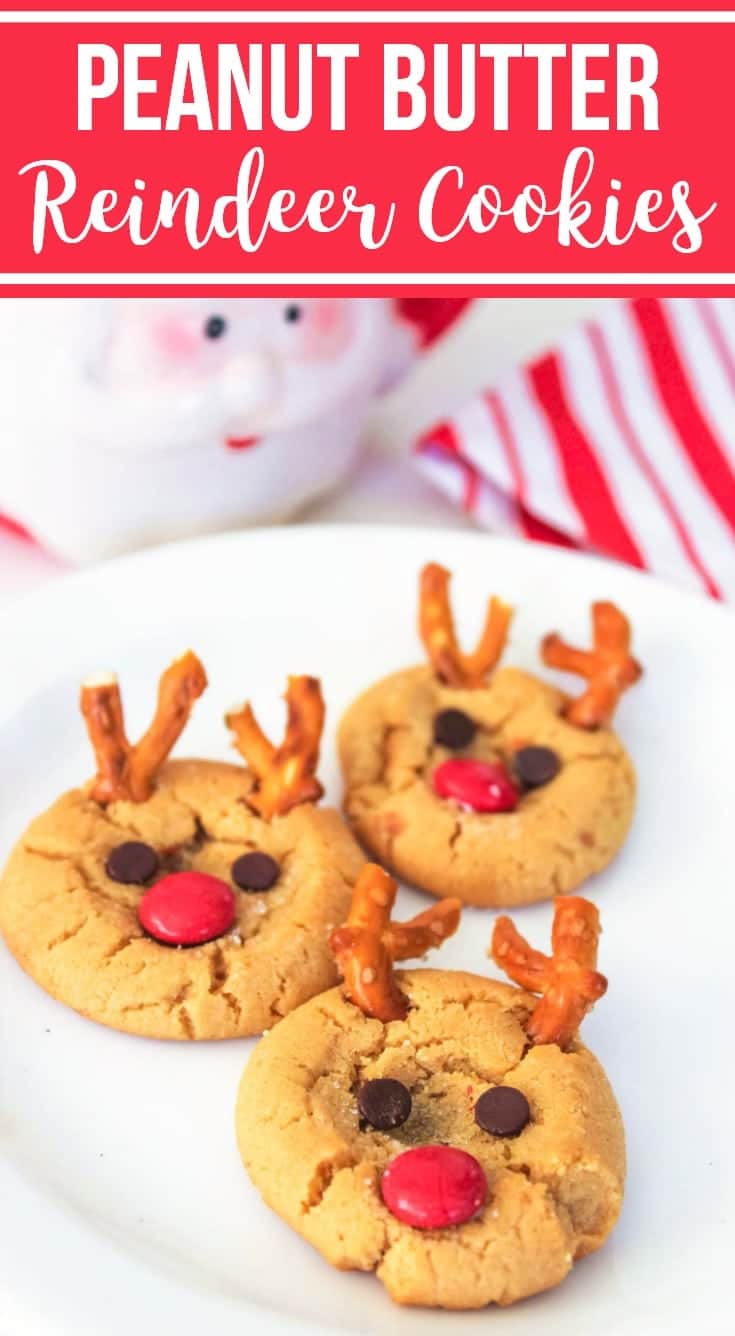peanut butter reindeer cookies