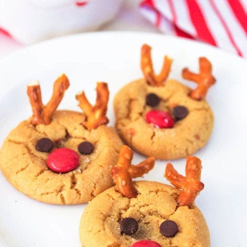 Rudolph peanut butter cookies