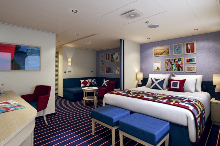 carnival vista family harbor staterooms