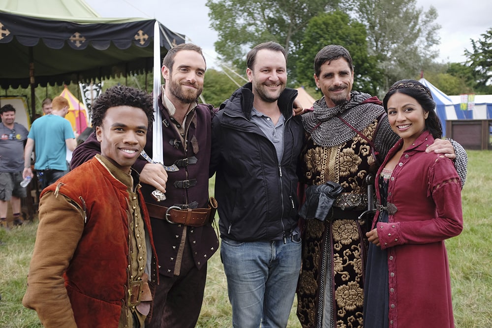 KAREN DAVID, JOSHUA SASSE, DAN FOGELMAN (EXECUTIVE PRODUCER), LUKE YOUNGBLOOD, JOHN STAMOS, KAREN DAVID