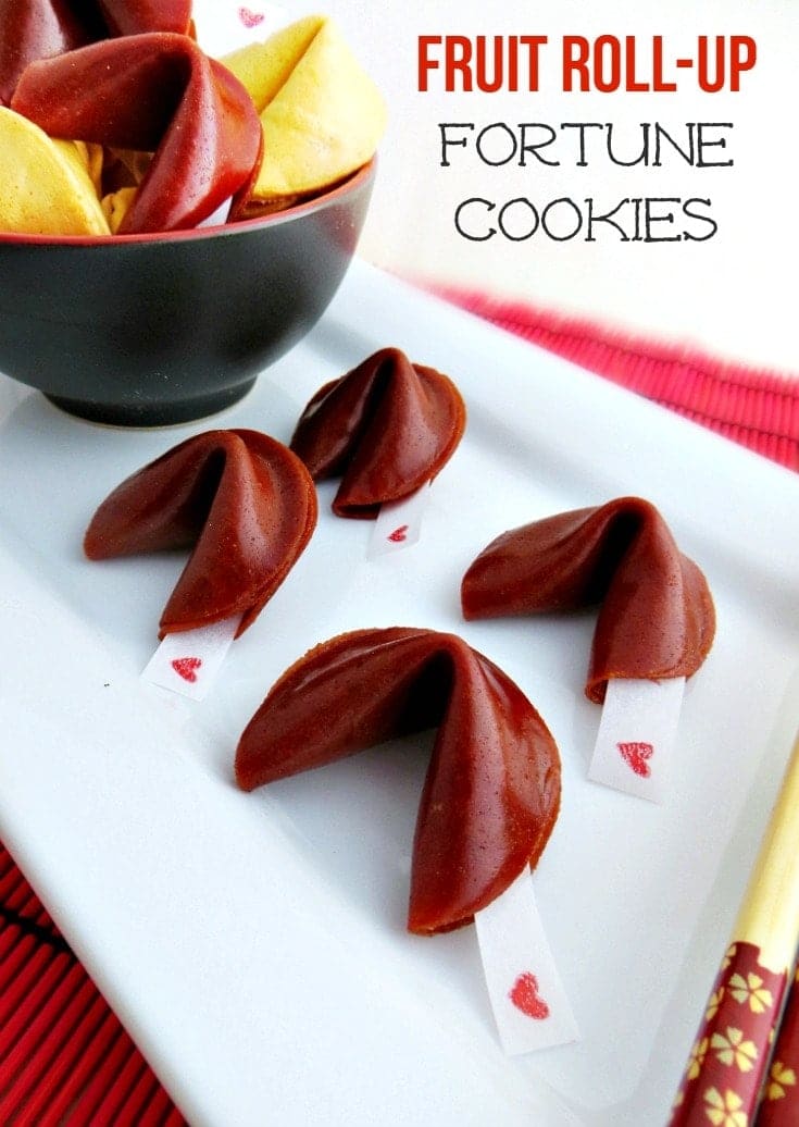Fruit Roll-Up Fortune Cookies 