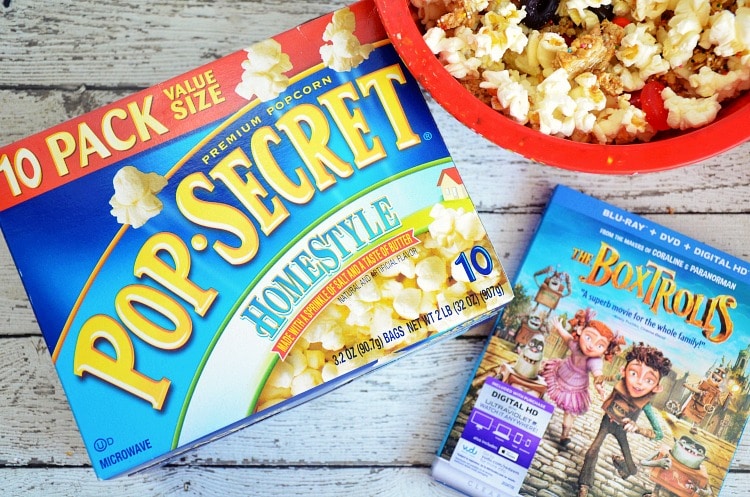 The Boxtrolls pop secret movie night