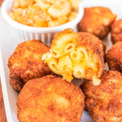 fried mac and cheese bites