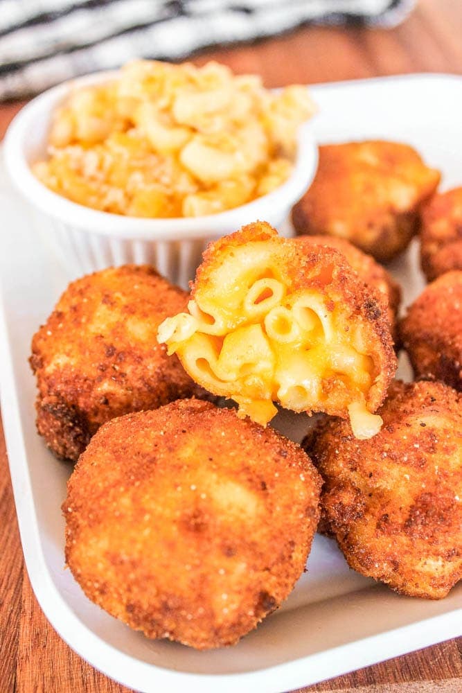 fried mac and cheese bites