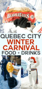 Quebec City Winter Carnival Food