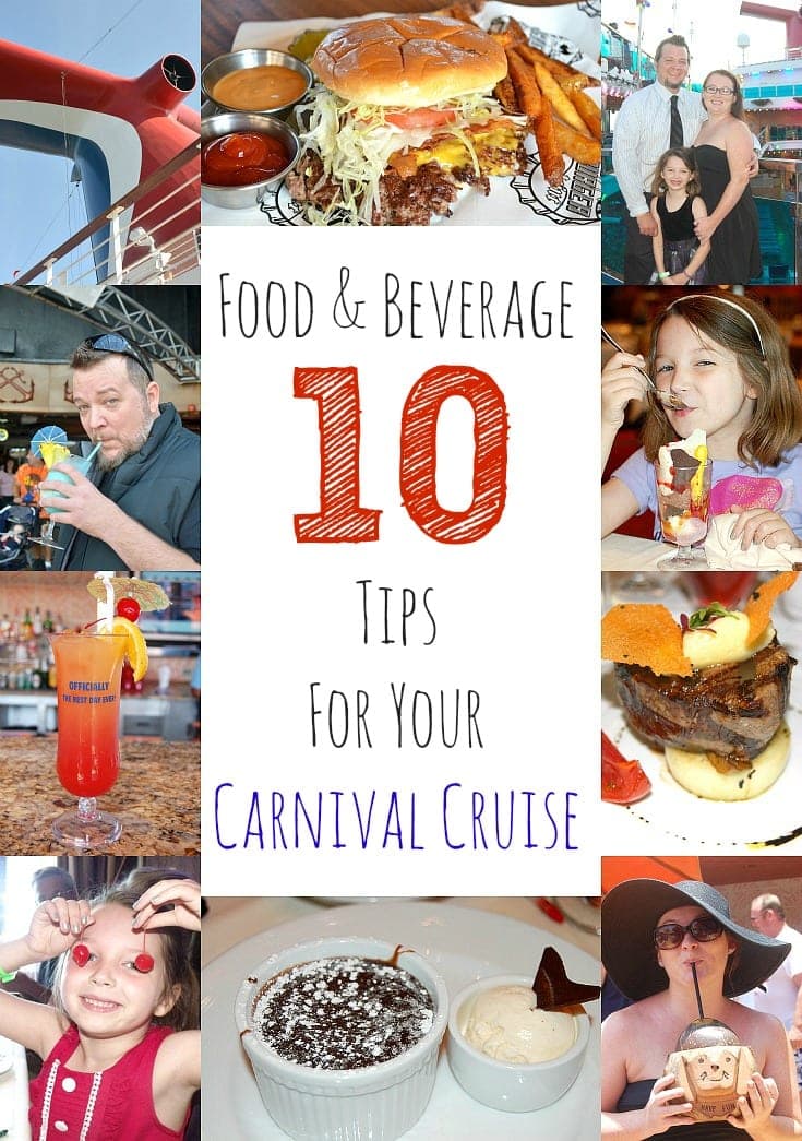 carnival cruise food and beverage