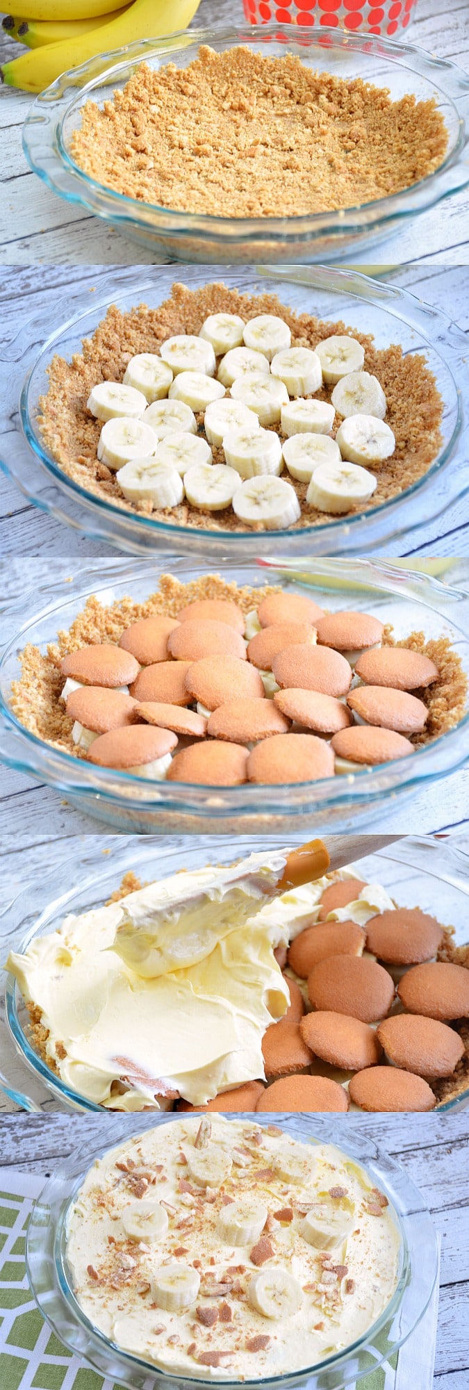 no bake banana cream pie Nilla wafers