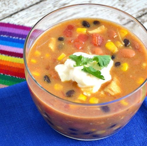 slow cooker taco soup recipe