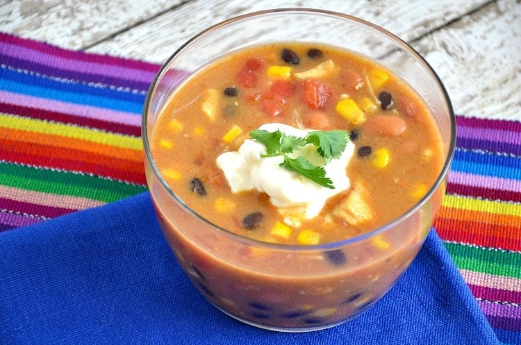 slow cooker taco soup 