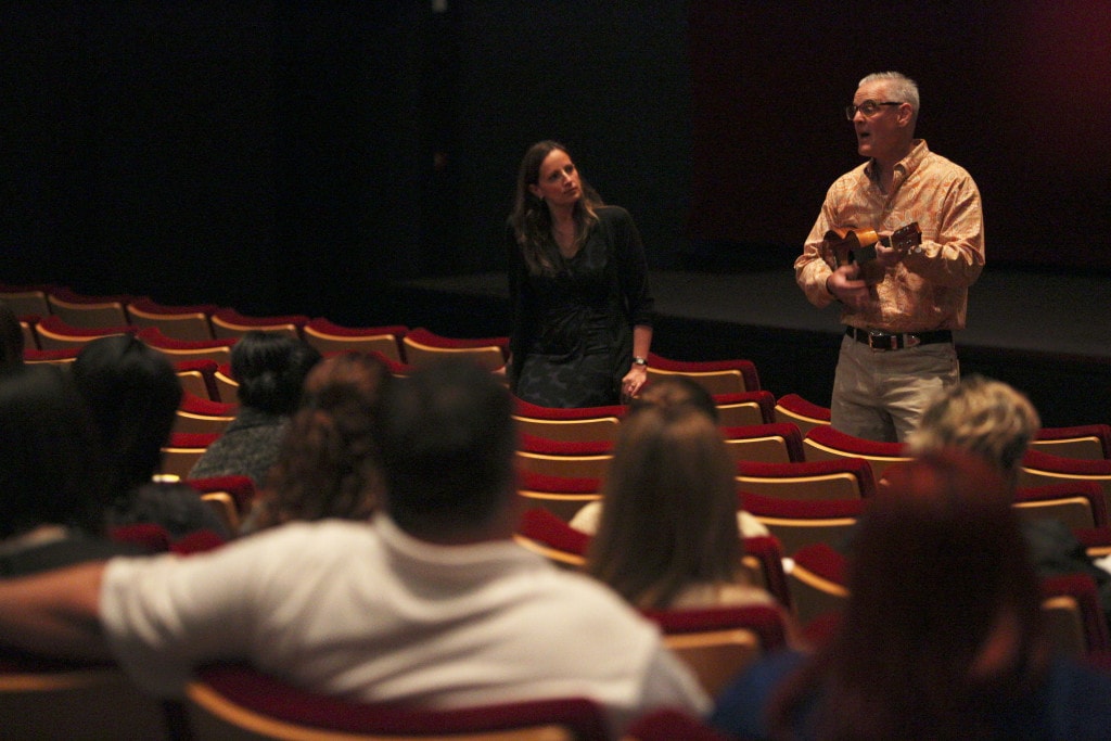 Pixar short film "Lava" Producer Andrea Warren and Director Jim Murphy, on March 30, 2015 at Pixar Animation Studios in Emeryville, Calif. (Photo by Deborah Coleman / Pixar)