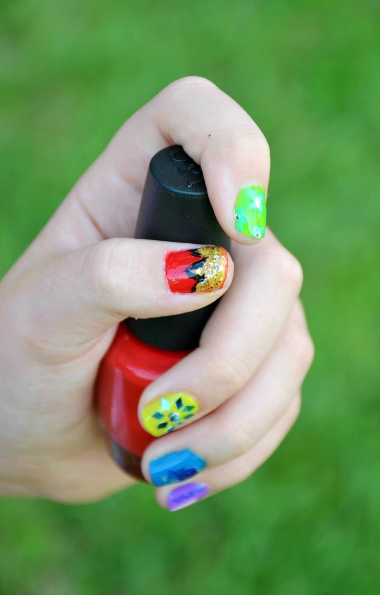 easy inside out nail art