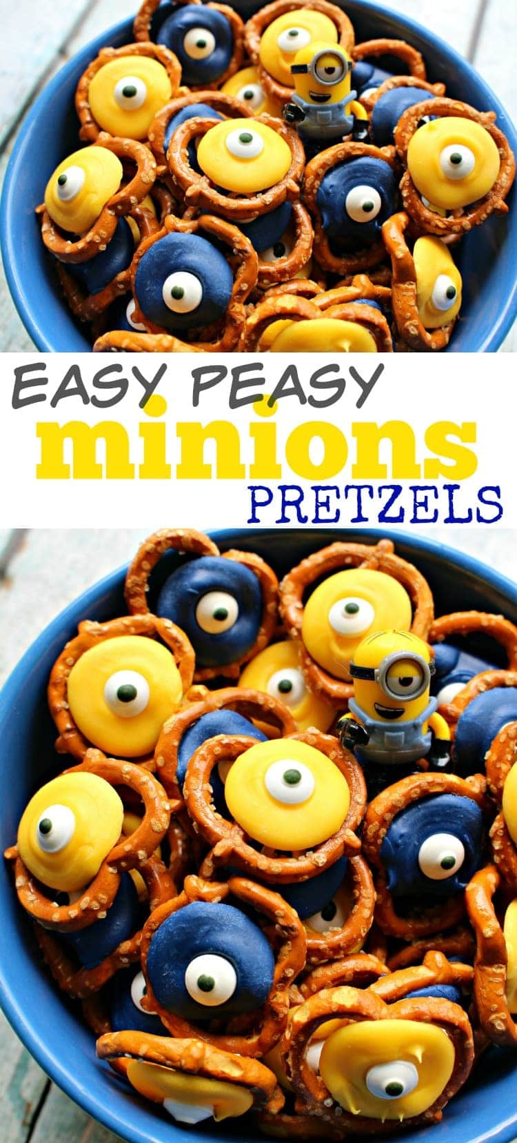 how to make minions pretzels