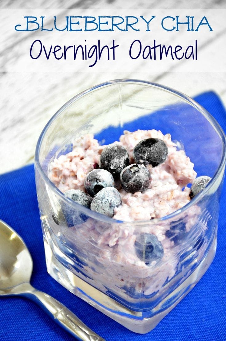 blueberry chia overnight oatmeal