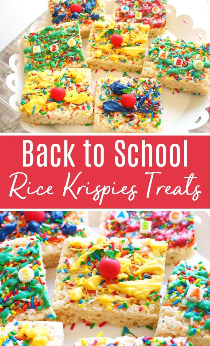 back to school rice krispies treats recipe