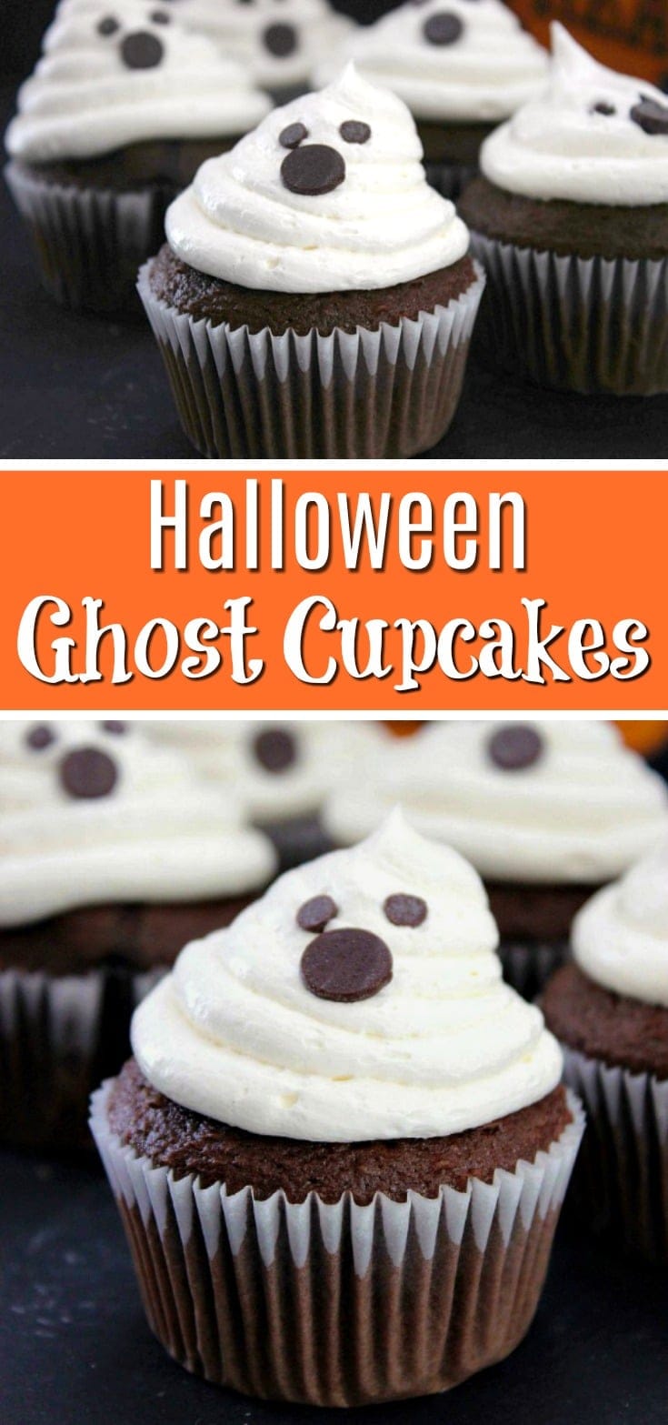 halloween ghost cupcakes
