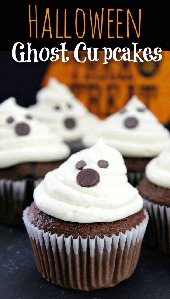 halloween ghost cupcakes